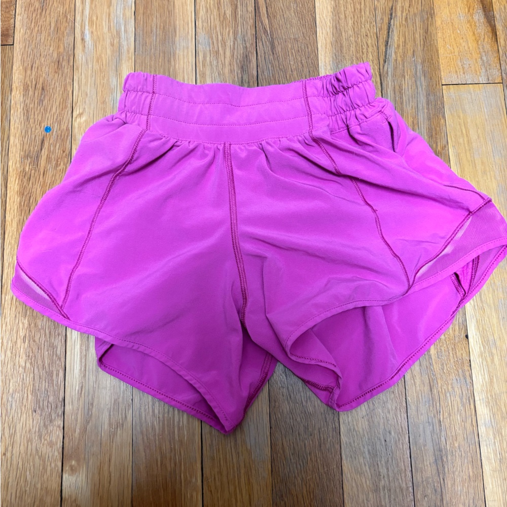 Lululemon pink hotty hot shorts